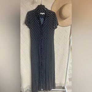 J. Crew Black and White Maxi Dress